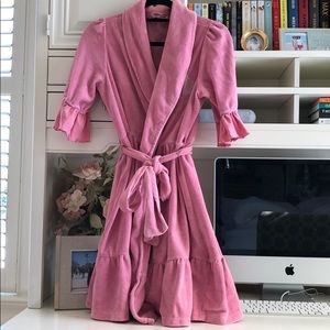 Juicy Couture Pink Ruffle Robe